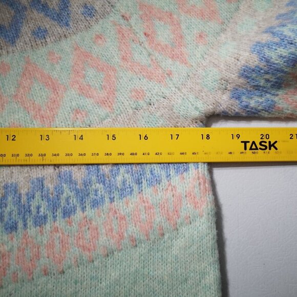 Ricki's Ladies Size Medium Mock Neck Fair Isle Straight Fit Sweater - Picture 7 of 9